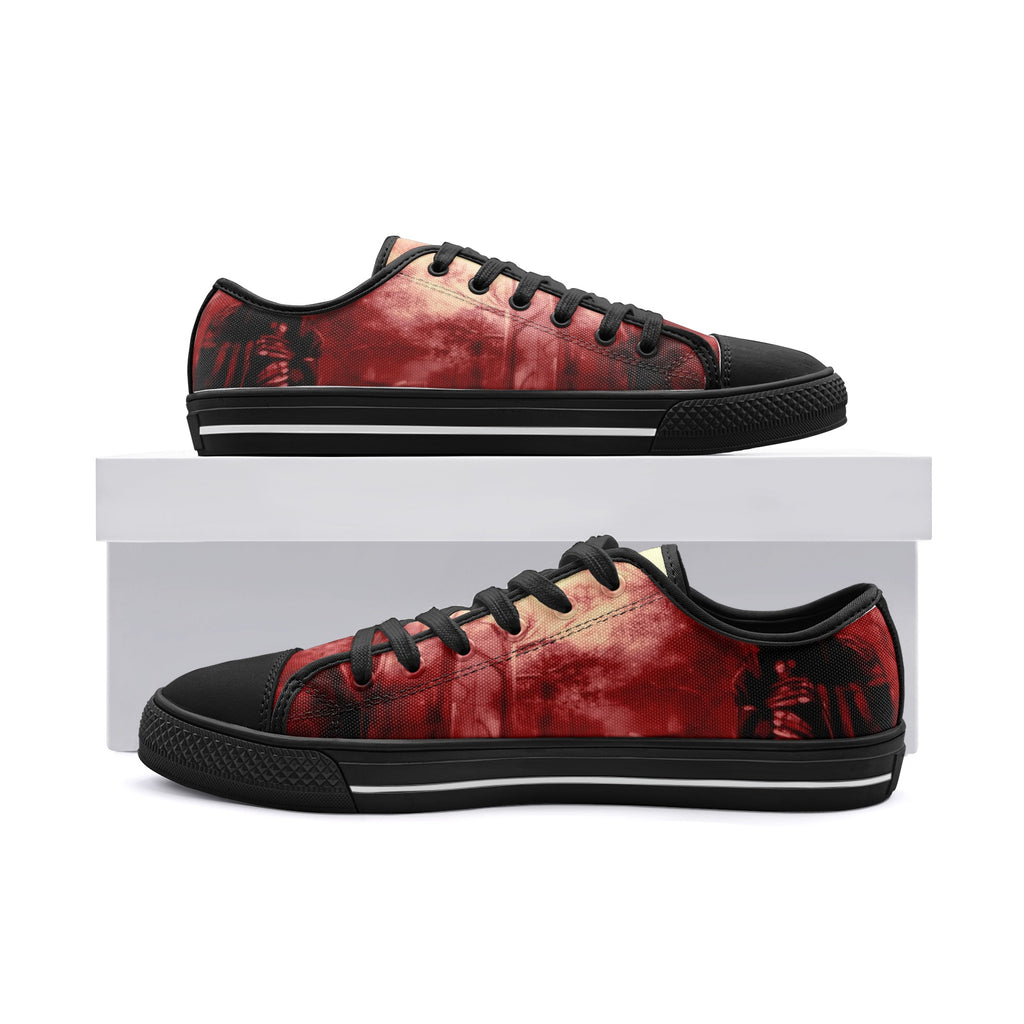 Dark night Unisex Low Top Canvas Shoes