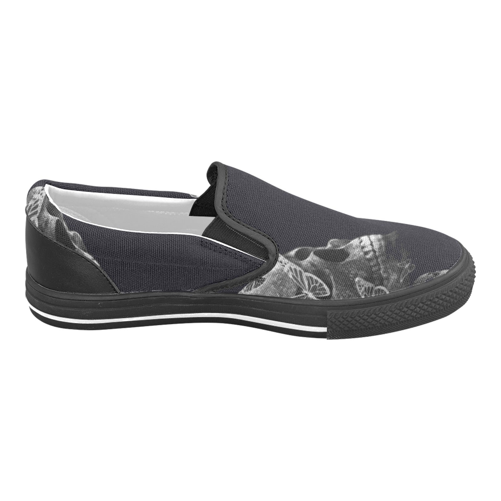 skull Slip-on Canvas Shoes