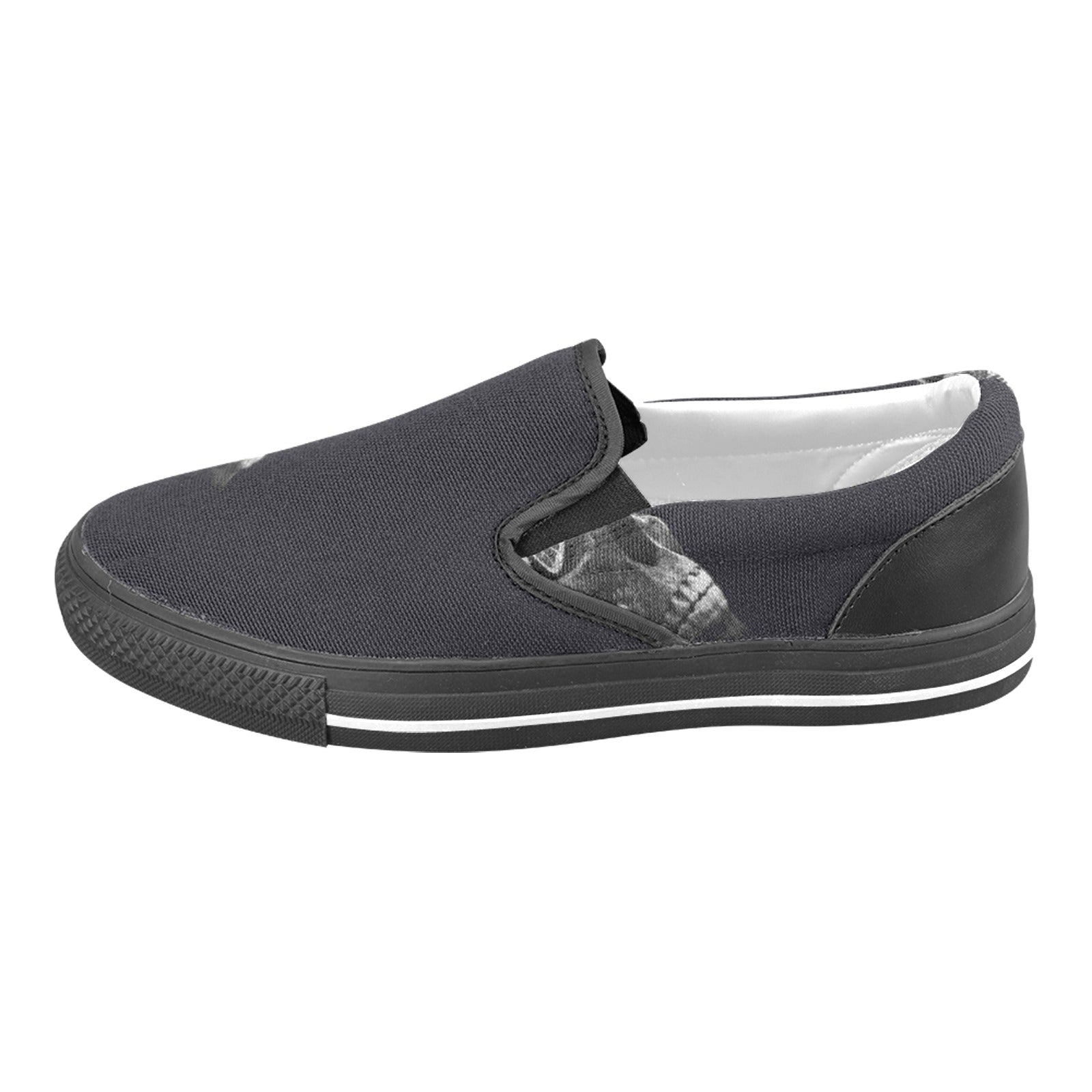 skull Slip-on Canvas Shoes