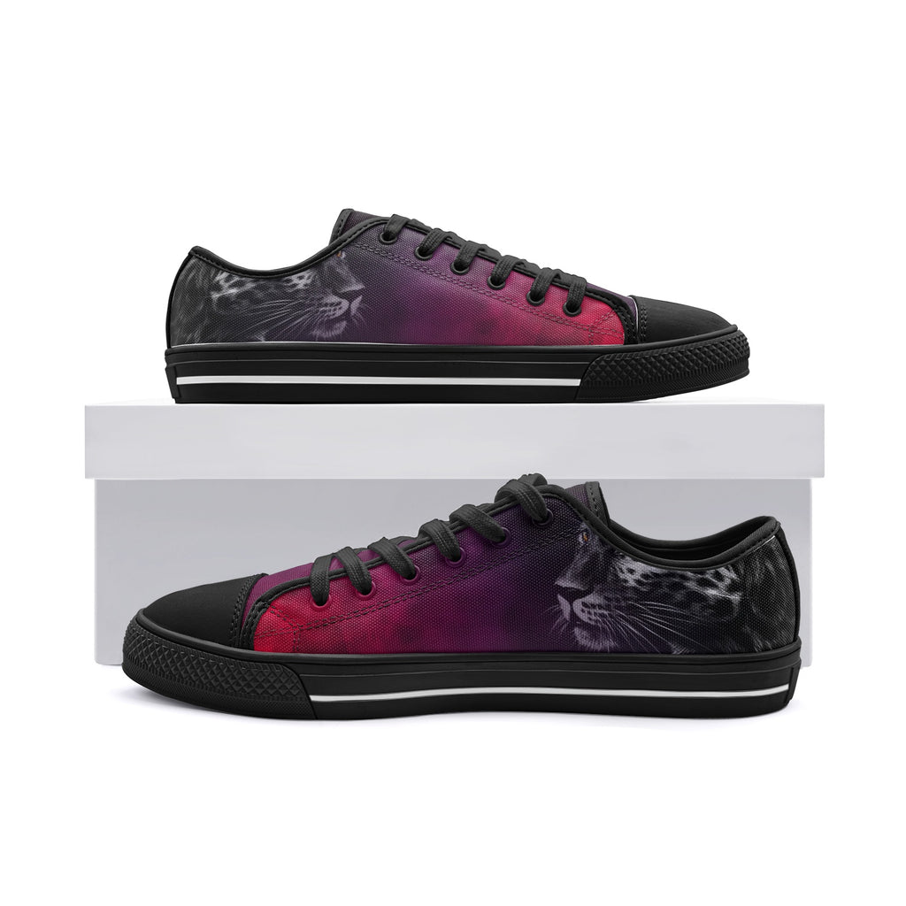 Cheetah Unisex Low Top Canvas Shoes